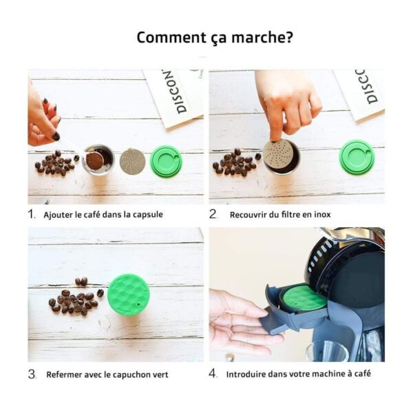 Dolce Gusto boîte 1 capsule tasseur doseur pinceau Cafés Maurice