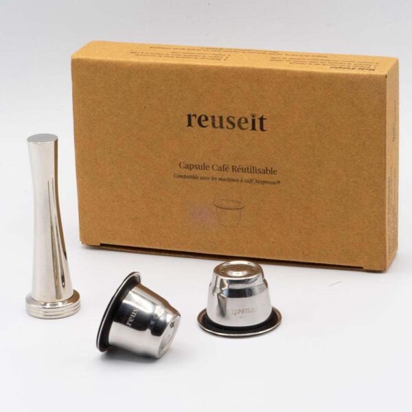 Nespresso boîte 2 capsules tasseur doseur pinceau Cafés Maurice