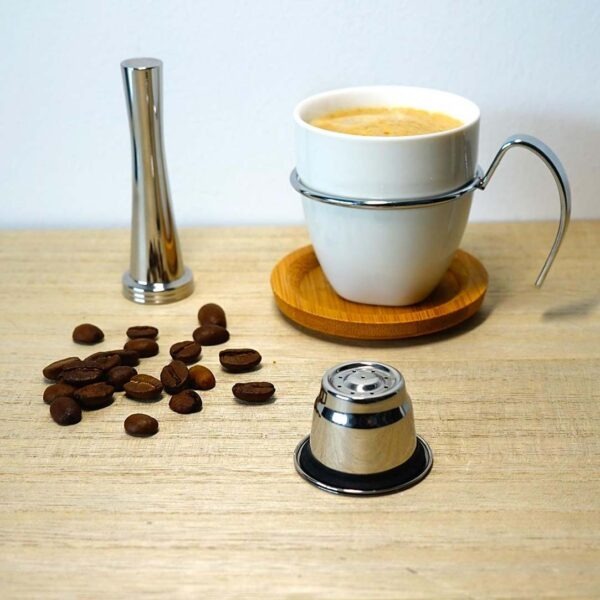 Nespresso boîte 2 capsules tasseur doseur pinceau Cafés Maurice