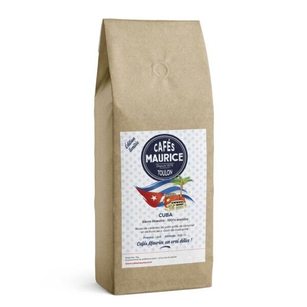 Café Cuba Sierra Maetra édition limitée 100 % arabica Cafés Maurice Toulon 83