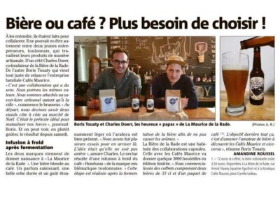 Cafés Maurice bière ou café Maurice de la rade décembre 2020 Cafés Maurice Toulon 83