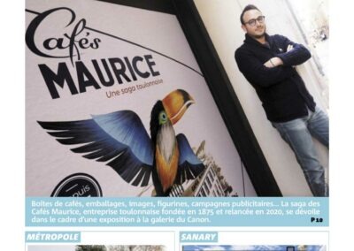 Var Matin métropole 26 décembre 2022 cinq objets qui racontent les cafés Maurice torréfacteur Toulon 83