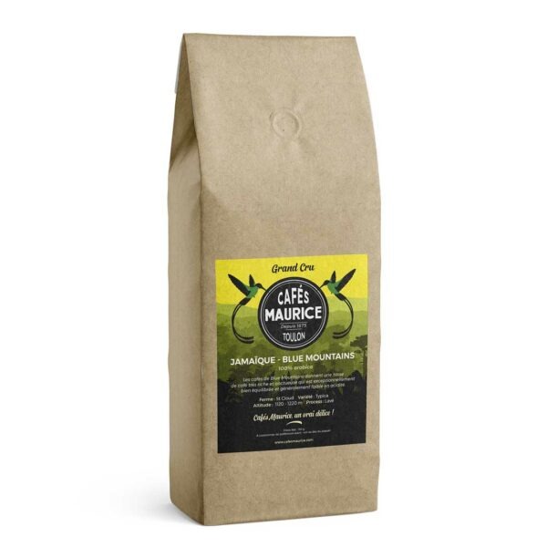 café Blue Mountains Jamaïque Typica grand cru 100% arabica Cafés Maurice torréfacteur Toulon 83