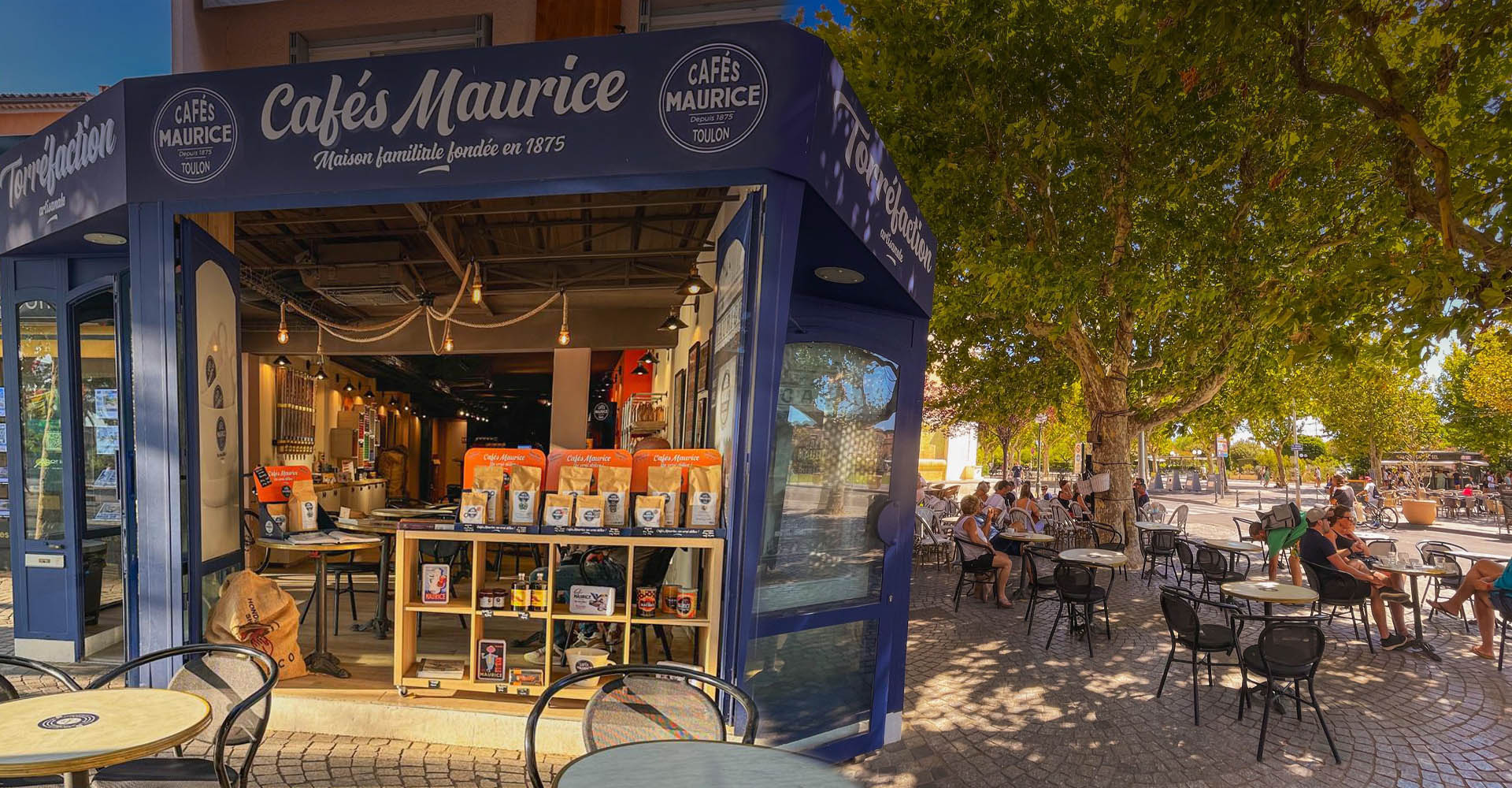 Ouverture boutique Cafés Maurice port de Sanary