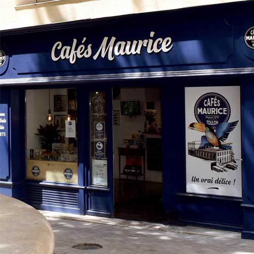 Nos boutiques Cafés Maurice torréfacteur Toulon Sanary 83