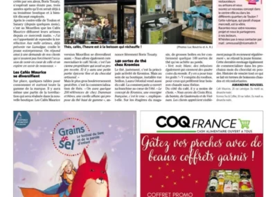 Cafés Maurice deuxième boutique toulonnaise Var-Matin novembre 2023 Cafés Maurice torréfacteur Toulon Sanary 83