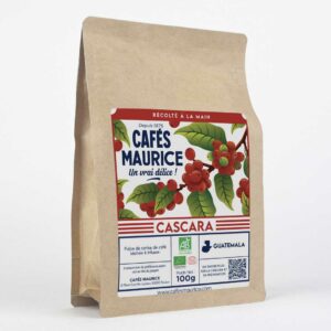 Paquet de 100g de La Cascara Bio du Guatemala, pulpe de cerise de café séchée à infuser