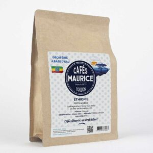 Paquet de café Ethiopie DK décaféiné Cafés Maurice - 250g - arabica process nature aux notes de miel de date et jasmin