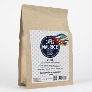 Sachet de café Cafés Maurice Cuba Sierra Maestra 100% Arabica, torréfié à Toulon, 250g
